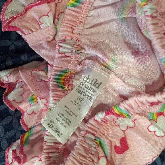 rainbows make me smile top and shorts set 5t - Picture 13 of 13